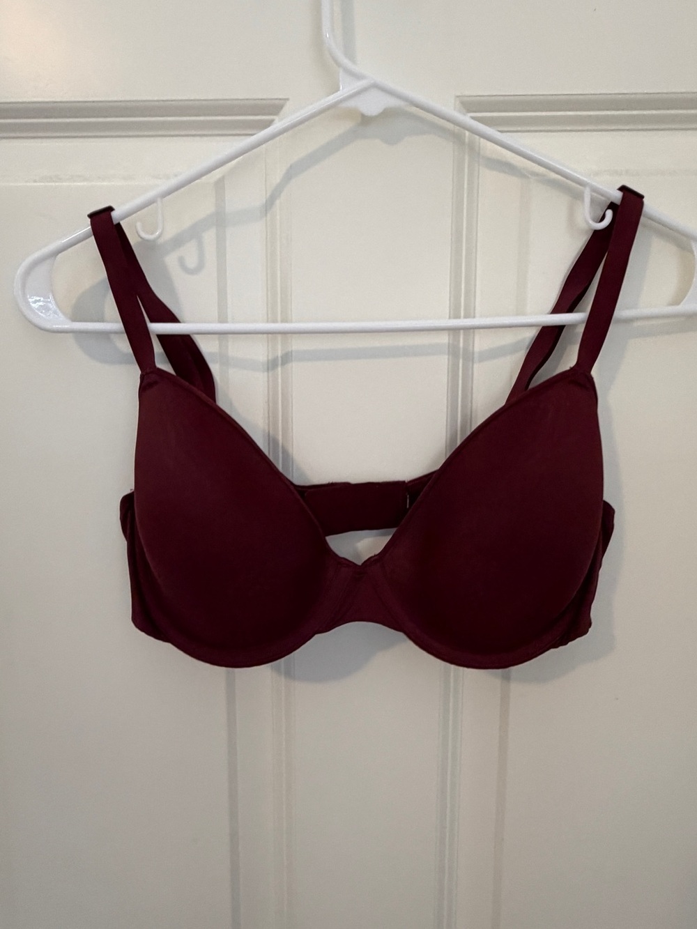 SKIMS Weightless Demi Bra Burgundy Wine 36C